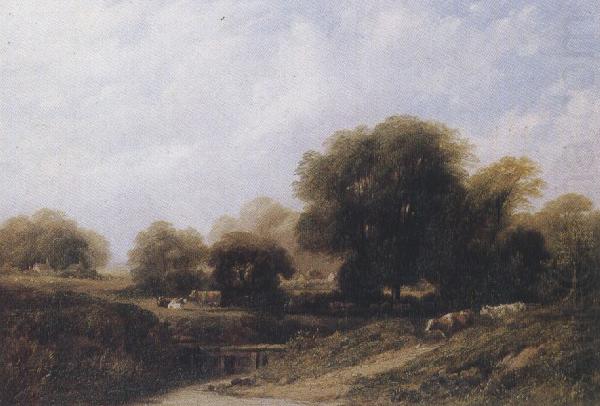 Cattle by a River (mk37), Frederick william watts